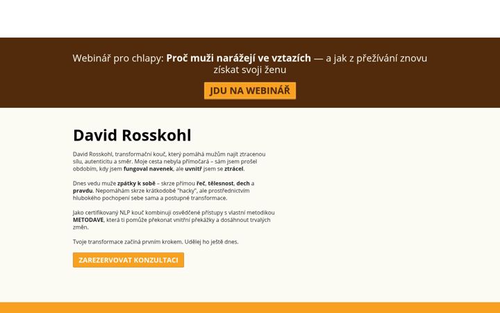 Екранна снимка на davidrosskohl.cz