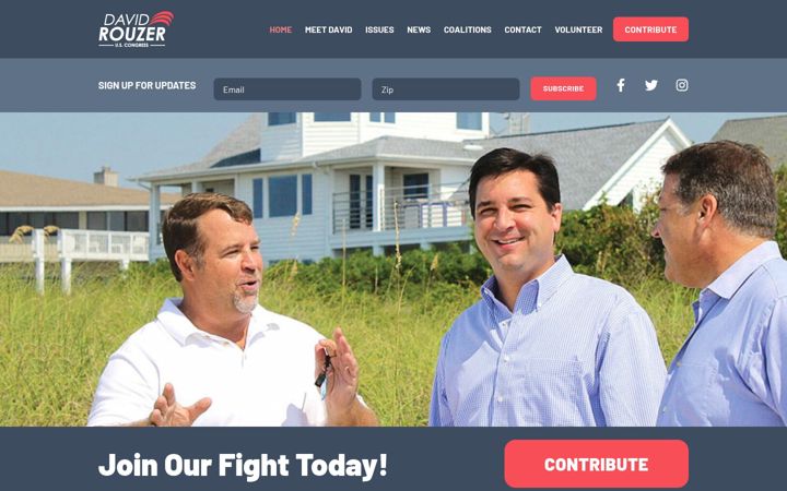 Screenshot of davidrouzer.com
