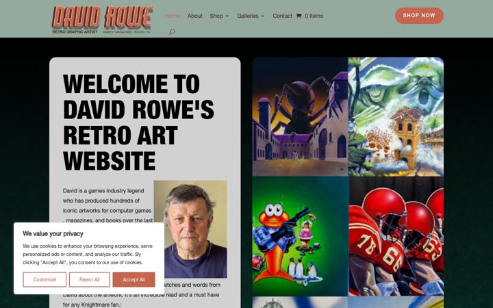 Screenshot of davidrowe.net