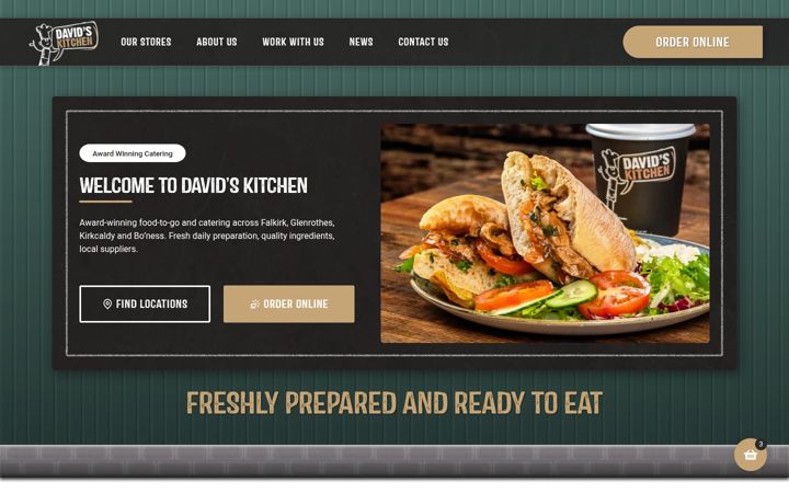 Captura de pantalla de davids-kitchen.co.uk