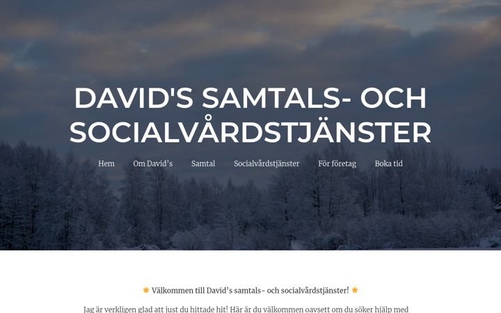 Skærmbillede af davids.fi