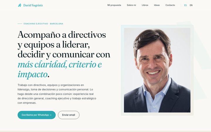 Screenshot of davidsagrista.com