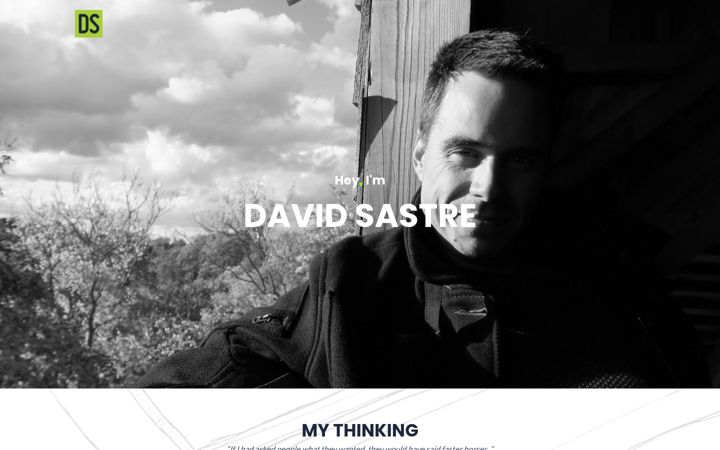 Skærmbillede af davidsastre.es