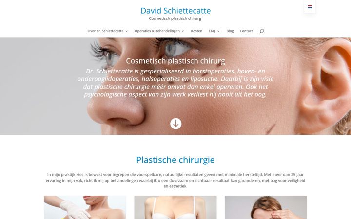 Screenshot van davidschiettecatte.nl