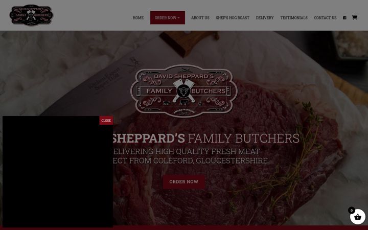 Captura de pantalla de davidsheppardsbutchers.co.uk