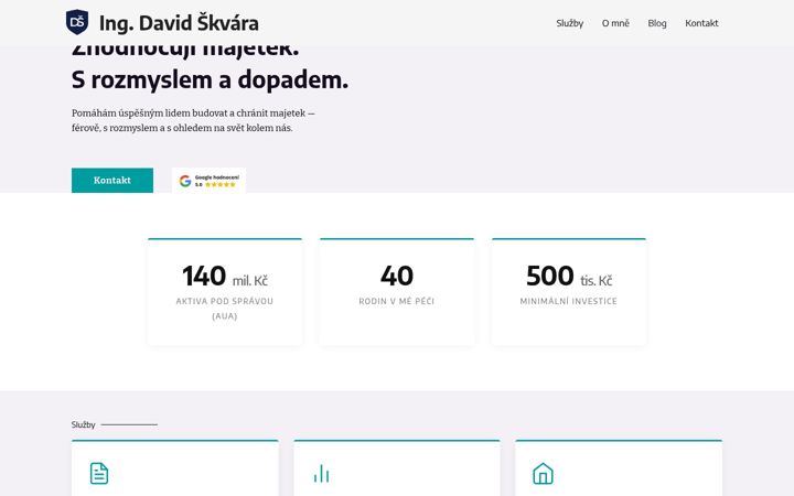 Екранна снимка на davidskvara.cz