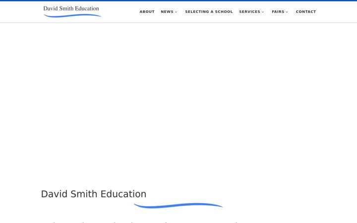 Captură de ecran a davidsmitheducation.com