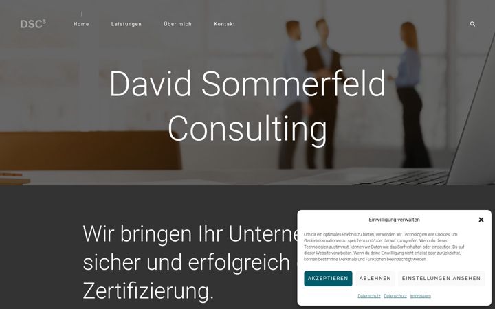 Screenshot of davidsommerfeldconsulting.de