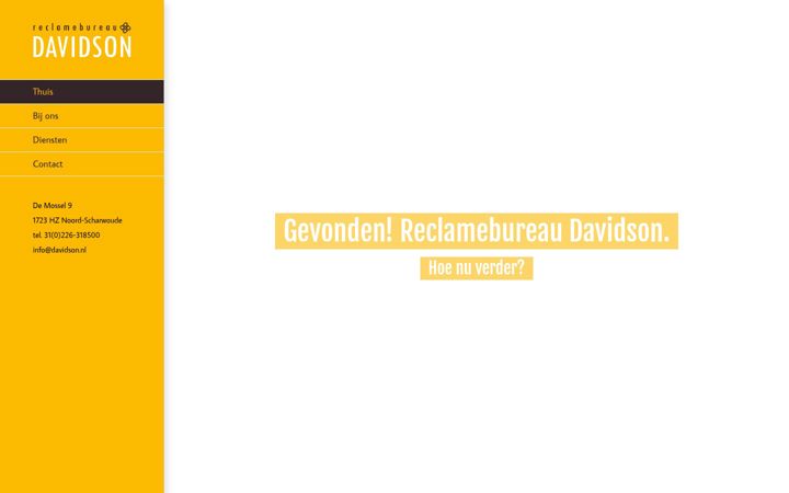 Screenshot van davidson.nl