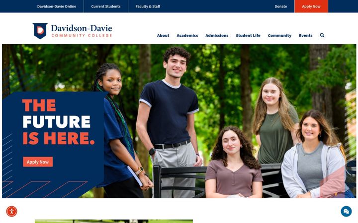 Screenshot of davidsondavie.edu