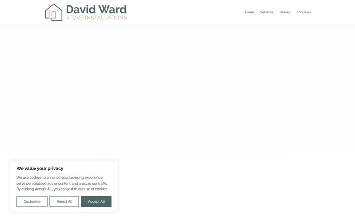Screenshot of davidsward.co.uk