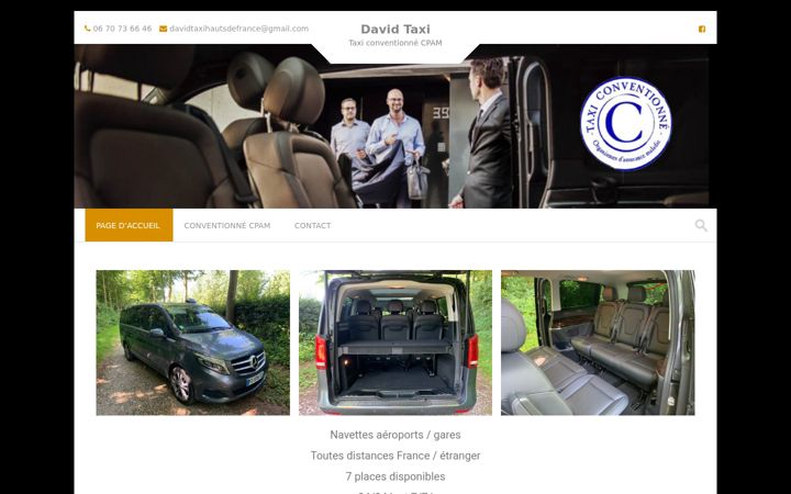 Zrzut ekranu davidtaxi.fr