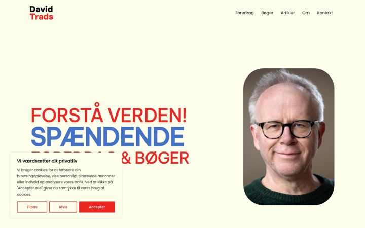 Screenshot of davidtrads.dk