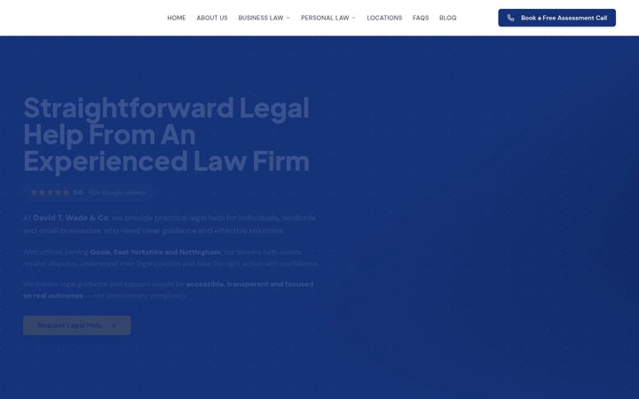 Screenshot of davidtwade.co.uk