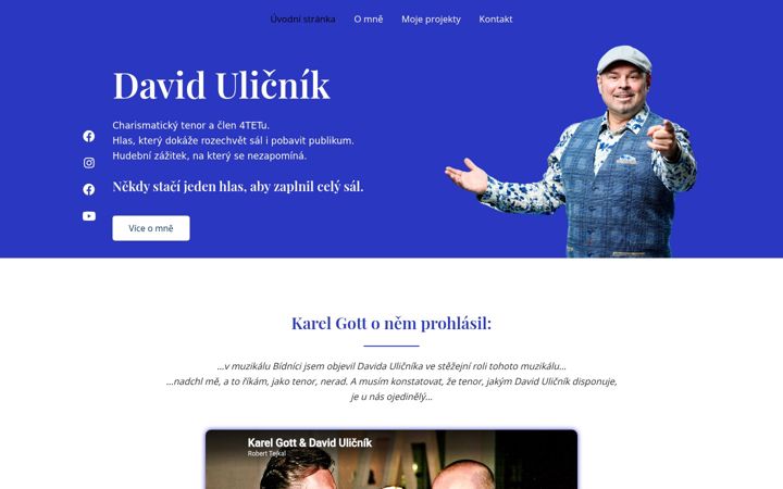 Екранна снимка на davidulicnik.cz