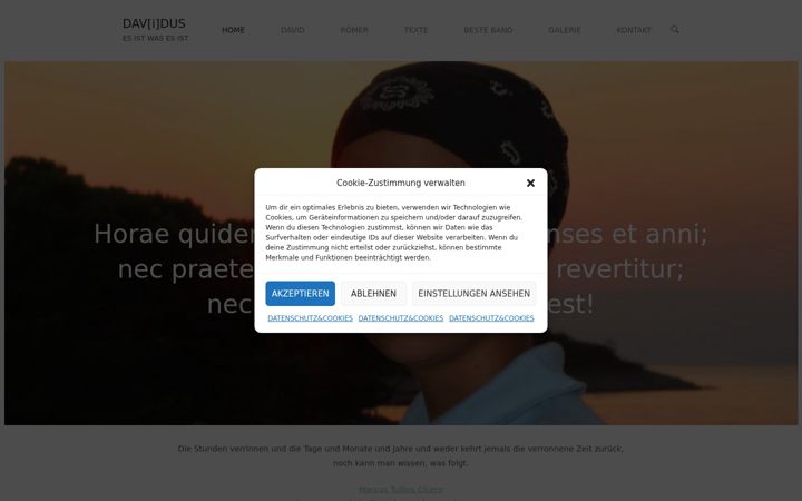 Captură de ecran a davidus.org