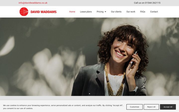 Screenshot of davidwaddams.co.uk