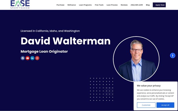 Screenshot of davidwalterman.com