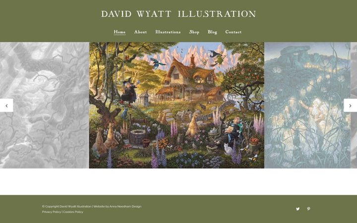 Screenshot of davidwyattillustration.com