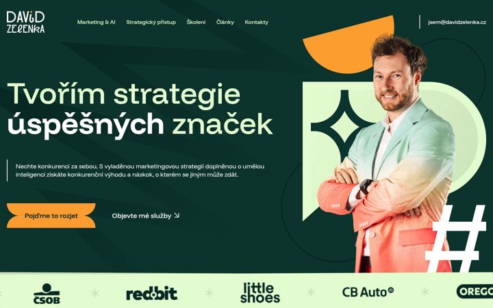 Екранна снимка на davidzelenka.cz