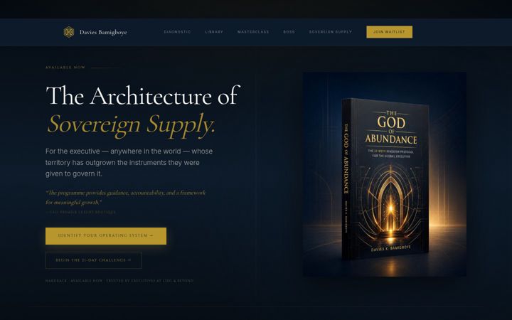 Screenshot of daviesbamigboye.com