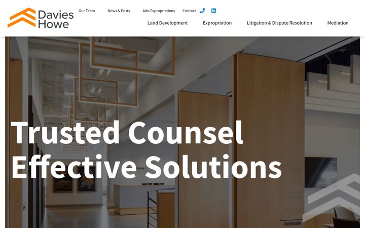 Screenshot of davieshowe.com