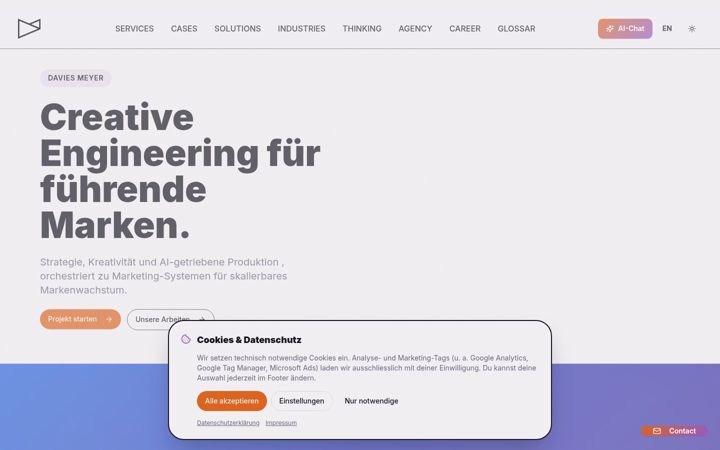 Screenshot of daviesmeyer.com