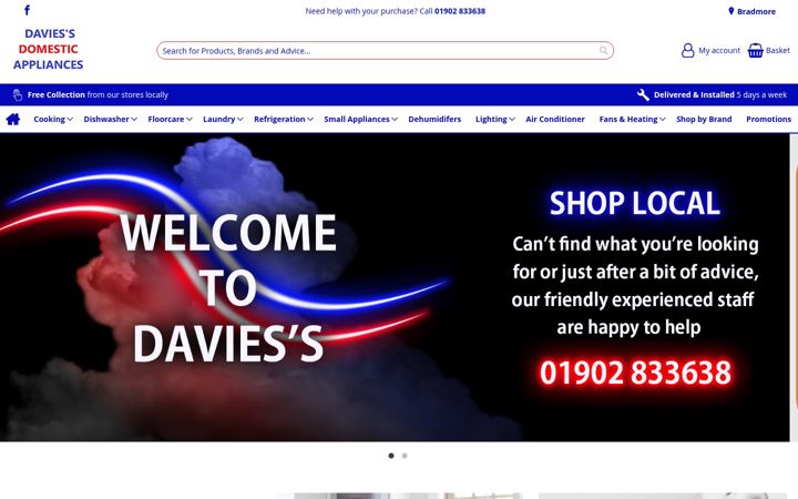 Screenshot of daviess.co.uk