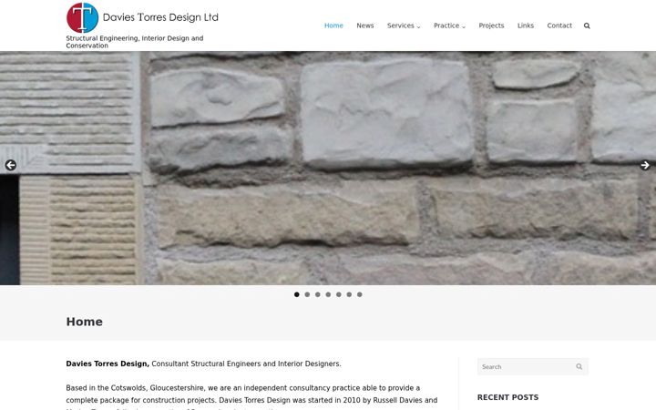 Posnetek zaslona daviestorresdesign.co.uk