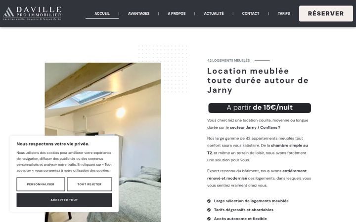 Zrzut ekranu davilleproimmo.fr