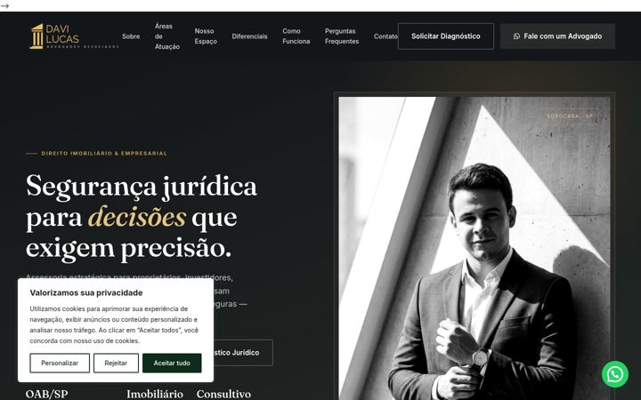 Képernyőkép: davilucasadv.com.br