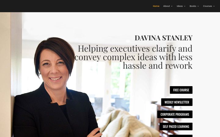 Zrzut ekranu davinastanley.com.au