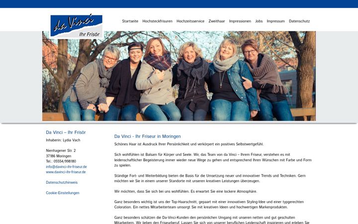 Screenshot of davinci-ihr-friseur.de