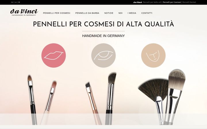 Screenshot of davinci-pennellipercosmesi.it