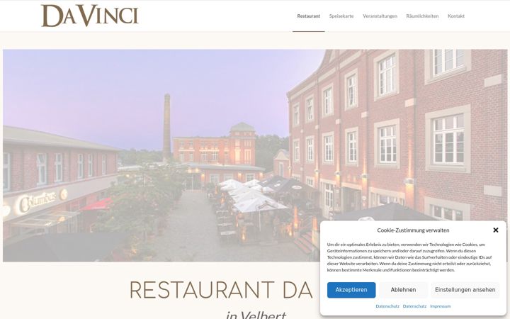Screenshot of davinci-velbert.de