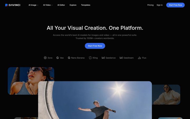 Screenshot of davinci.ai