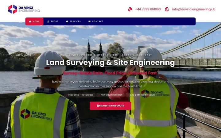 Posnetek zaslona davinciengineering.uk