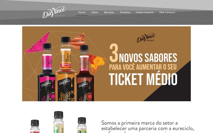 Képernyőkép: davincigourmet.com.br