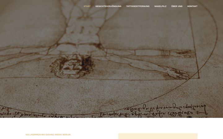 Screenshot of davincimedic.de