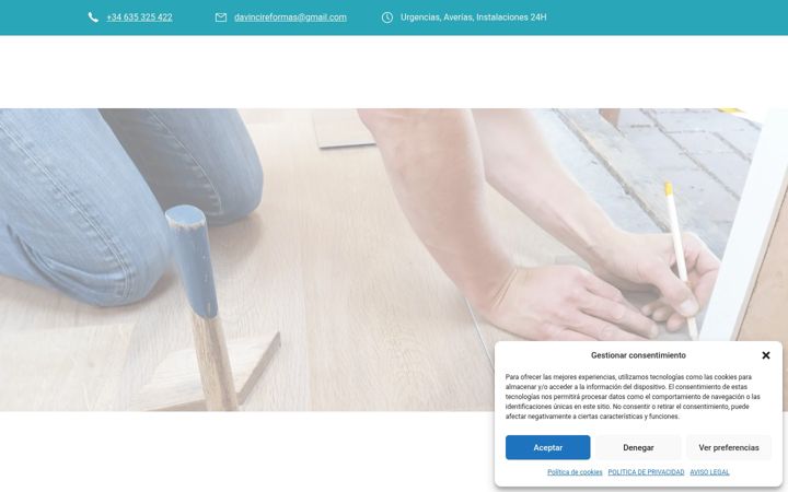 Screenshot of davincireformas.com