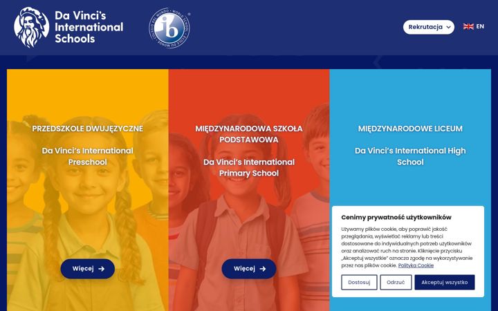 Screenshot of davincis.org