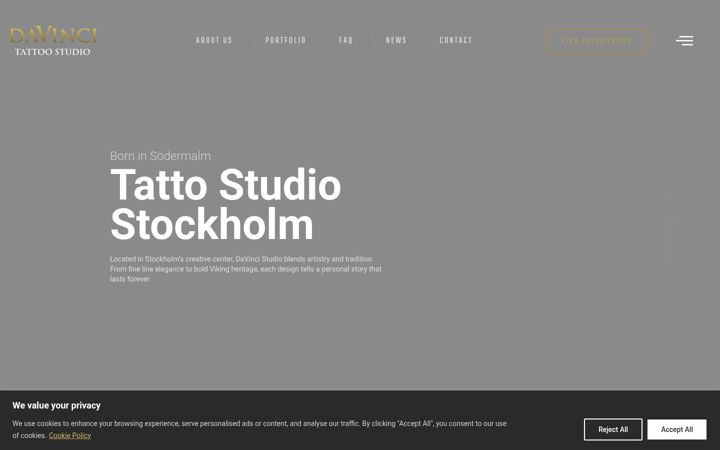 Screenshot di davincistudio.se