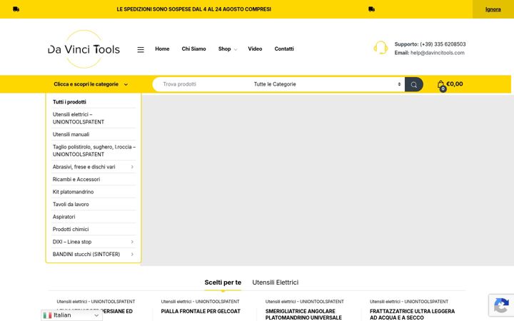 Screenshot of davincitools.com