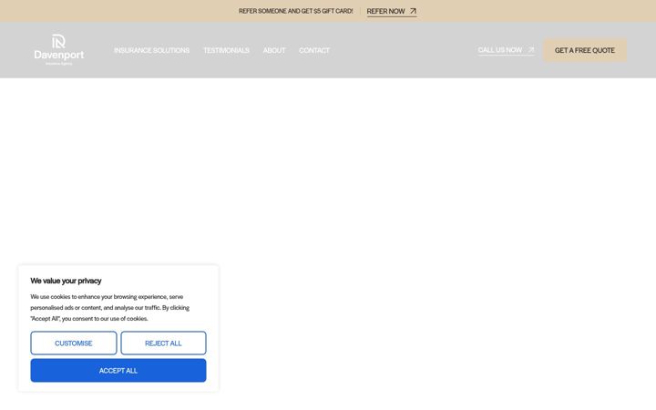 Screenshot of davinsure.com