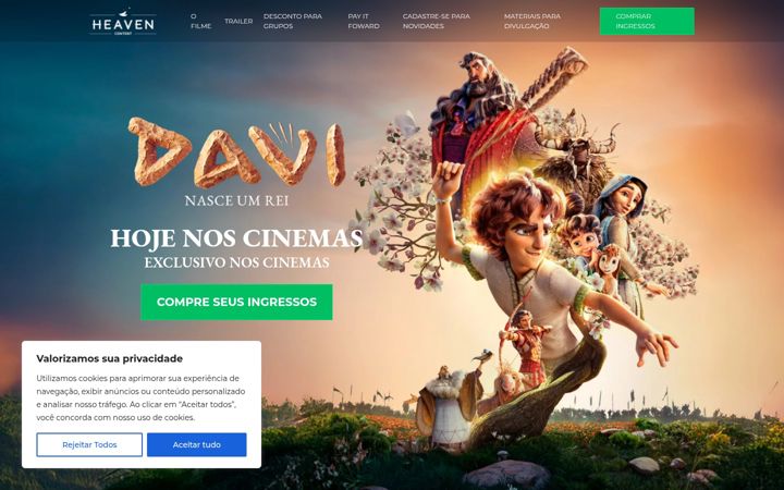 Képernyőkép: daviofilme.com.br