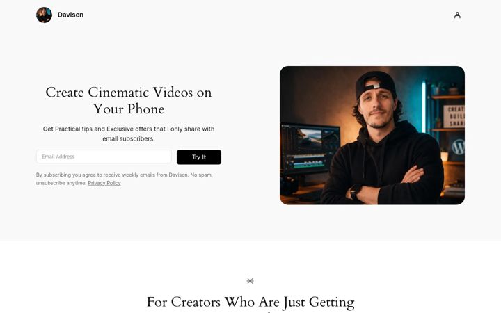 Screenshot of davisen.com