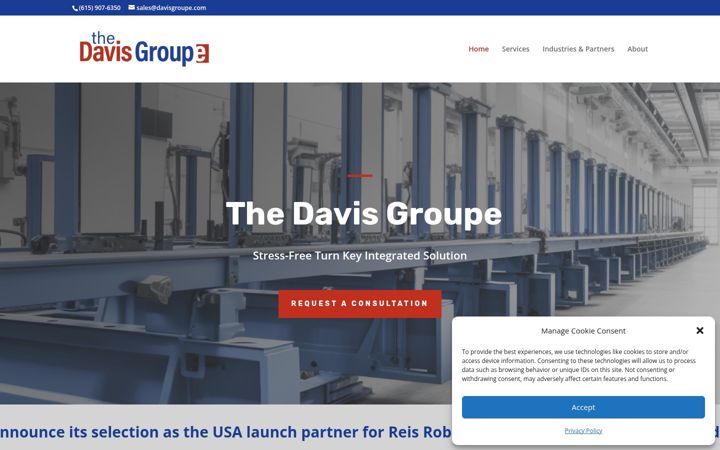 Screenshot of davisgroupe.com