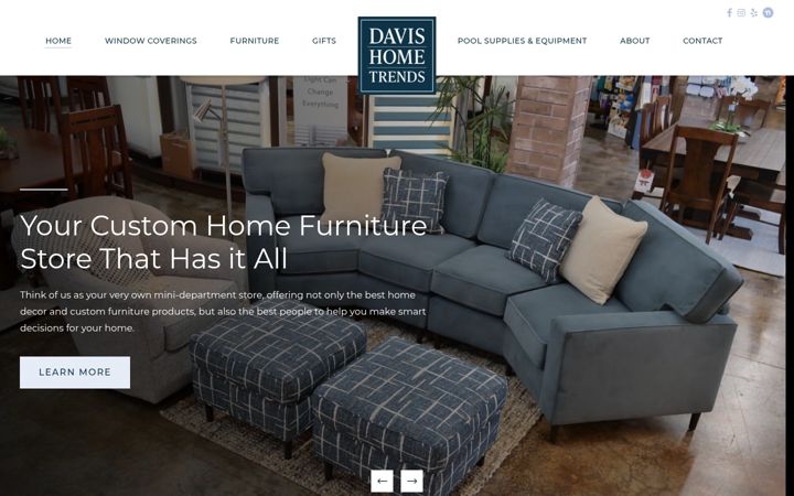 Screenshot of davishometrends.com
