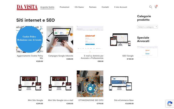 Screenshot of davisita.it