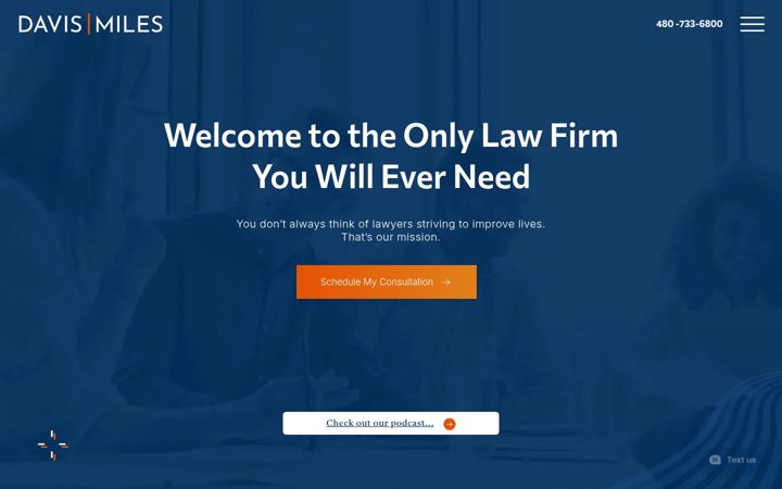 Screenshot of davismiles.com